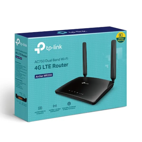 Bộ phát WiFi băng tần kép 4G LTE AC750 TP-Link Acher MR200