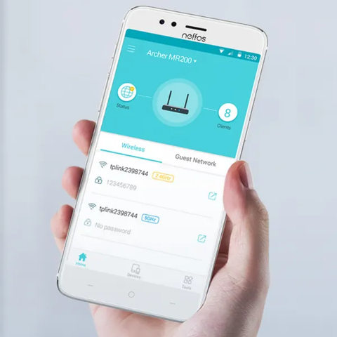 Bộ phát WiFi băng tần kép 4G LTE AC750 TP-Link Acher MR200