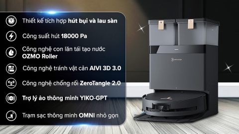 Robot hút bụi lau nhà Ecovacs Deebot X8 Pro Omni