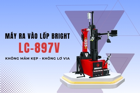 Bright LC-897V là máy ra vào lốp leverless công nghệ Ý, hỗ trợ vành 12–30 inch, lực phá bead 2800 kg, áp suất khí 8–10 bar, nguồn điện 110/220/380 V. Vận hành êm ái, bảo vệ vành tối đa – giải pháp lý tưởng cho gara ô tô chuyên nghiệp.