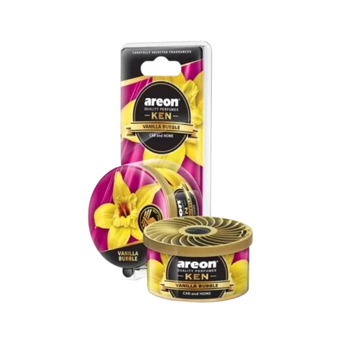 Sáp thơm ô tô Areon Ken Vanilla Bubble Gum khử mùi, hương ngọt dịu