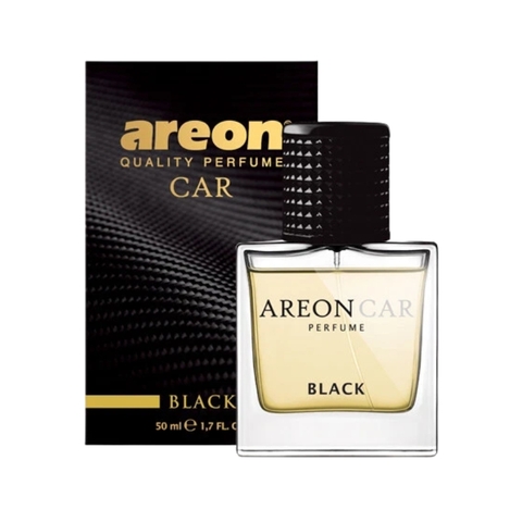 Nước hoa ô tô Areon Car Black Perfume 50ml – Hương Black cá tính, mạnh mẽ
