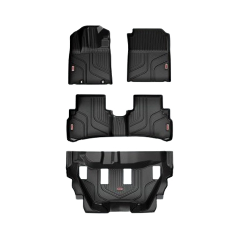 Thảm lót sàn ô tô Honda BR-V 2023 3D nhựa TPE Huvi tràn viền bậc cửa - Tặng lót cốp + lót rối