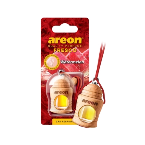 Tinh dầu treo xe ô tô Areon Fresco Watermelon (Hương Dưa Hấu) khử mùi, thơm mát