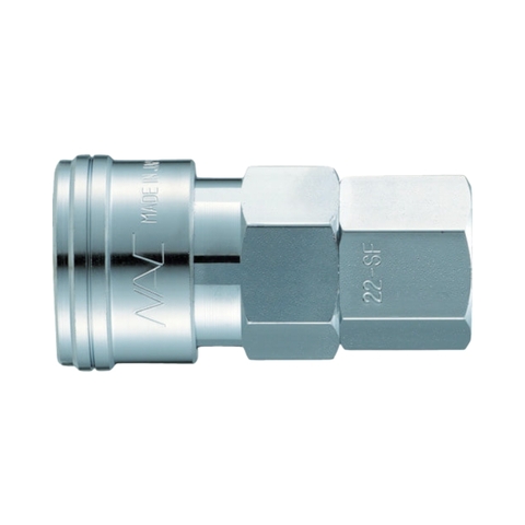 Khớp nối nhanh 1/2 inch NAC 44SF đầu cái ren trong bằng thép mạ crom