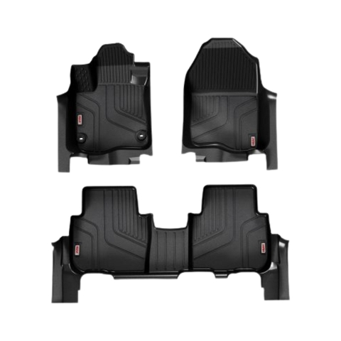 Thảm lót sàn ô tô Honda CRV 2024 (5 chỗ) nhựa TPE tràn viền bậc cửa Huvi