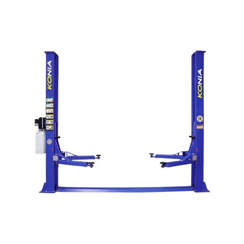Cầu nâng ô tô 2 trụ Konia K-4000A – 4 tấn, giằng dưới, tay nâng linh hoạt
