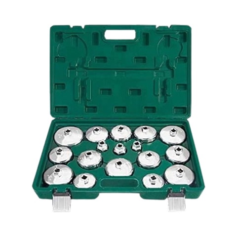 Bộ vam cảo tháo lọc dầu thép bóng – OEM R1212 (Tùy chọn 17–27–31 chi tiết)