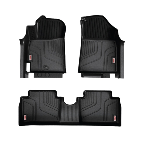 Thảm lót sàn ô tô Hyundai i10 2022-2024 nhựa TPE tràn viền bậc cửa Huvi