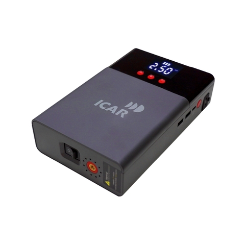 Bơm Lốp Kiêm Kích Bình ICAR P68 Đa Năng – Pin 12000mAh, 800A, Tự Ngắt