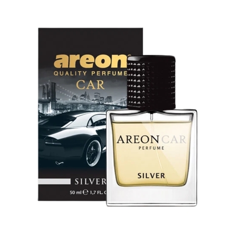Nước hoa ô tô Areon Car Silver Perfume 50ml – Hương Silver nam tính, thu hút