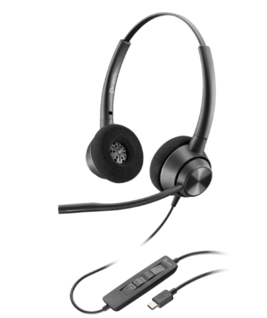 Tai nghe có dây Poly EP 320 Stereo USB-C HS TAA _ 767F9AA