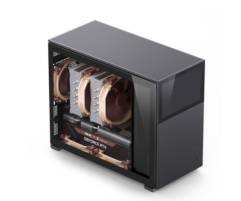 VỎ CASE JONSBO D31 STD SC BLACK (MINI TOWER | MÀU ĐEN | MÀN HÌNH PHỤ 8'')