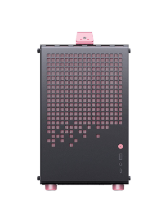 VỎ CASE JONSBO Z20 BLACK PINK (Mini MATX, Màu Đen Hồng)