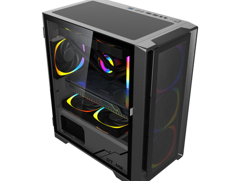 Vỏ case KENOO ESPORT M500 -3F - Màu Đen MATX (3 Fan RGB)