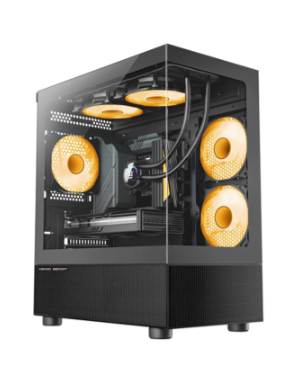 Vỏ Case KENOO ESPORT MK200 Black ( Matx, Màu Đen) - Case Bể Cá