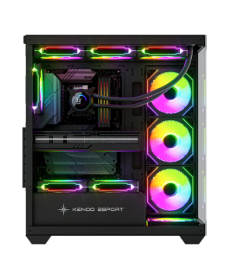 Vỏ máy tính KENOO ESPORT FK820 - Màu Đen (ATX)