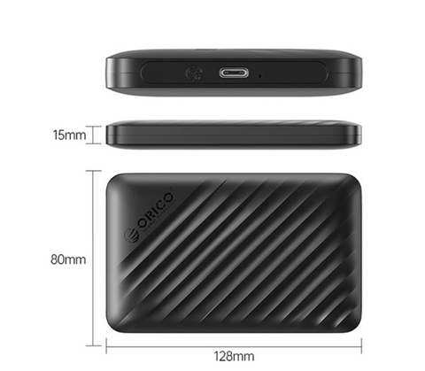 Hộp ổ cứng ORICO 2.5 inch SSD | HDD SATA 3 USB 3.0 - 2521U3-V1-BK