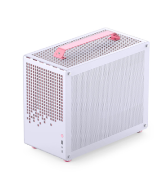 Vỏ Case JONSBO Z20 White Pink (Mini MATX, Màu Trắng Hồng)