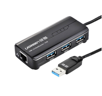 Bộ chia 3 cổng USB 3.0 tich hợp cổng Mạng Gigabit 10/100 / 1000Mbps Ugreen 20265