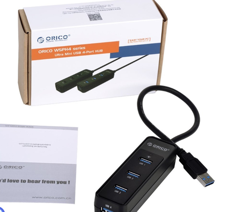 Bộ chia 4 Port USB 3.0 ORICO W5PH4-U3 - 4 cổng USB 3.0
