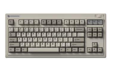 Bàn phím cơ FL-Esports OG87 Retro Grey 3 Mode Kailh Ice Silver switch
