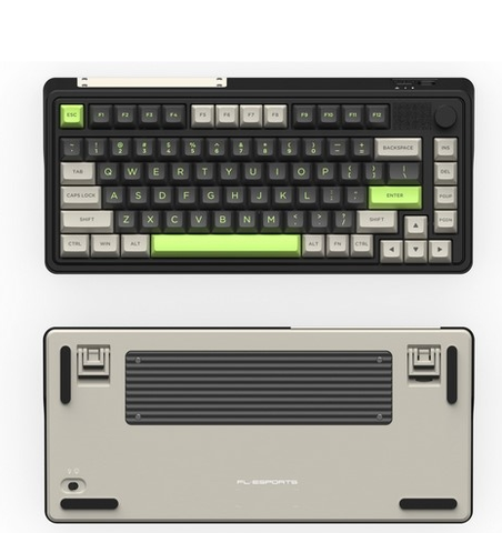 Bàn phím cơ FL-Esports CMK75 SAM Desert Grey FLCMMK Ice Pink switch