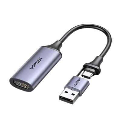 Card ghi hình HDMI to USB 2.0, Type C live streaming 1080P Ugreen (40189)