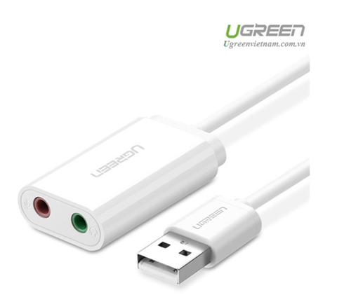 Card sound USB 2.0 to 3.5mm chính hãng Ugreen 30143