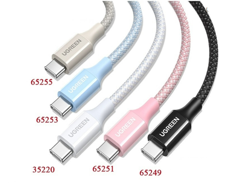 Cáp dữ liệu USB-C truyền dữ liệu giữa máy tính và điện thoại dài 1m màu Titanium (65255)