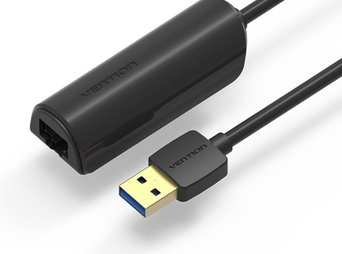 Cáp chuyển đổi USB 3.0 to LAN Vention CEHBB hỗ trợ 10/100/1000 Base