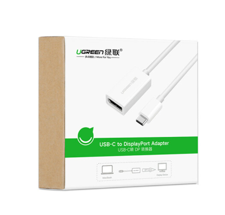 Cáp chuyển đổi USB Type-C sang cổng Displayport âm Ugreen 40372 chính hãng