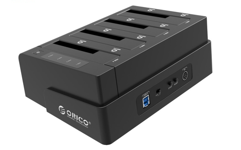 Đế ổ cứng ( Docking ) 4 ổ cứng, kết nối USB 3.0 ORICO 6648US3-C (Đen)