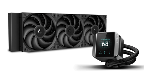 Tản Nhiệt Nước CPU Deepcool MYSTIQUE 360 Black (Màn hình LCD, 3 fan 12cm)