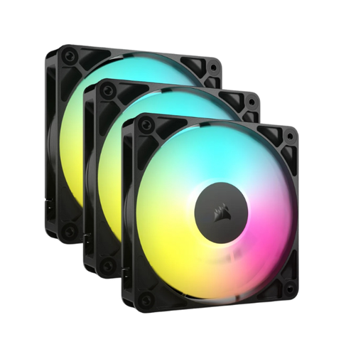 Bộ 3 quạt máy tính Corsair RS120 ARGB Black CO-9050181-WW
