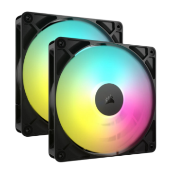 Bộ 2 quạt máy tính Corsair RS140 ARGB Black CO-9050183-WW