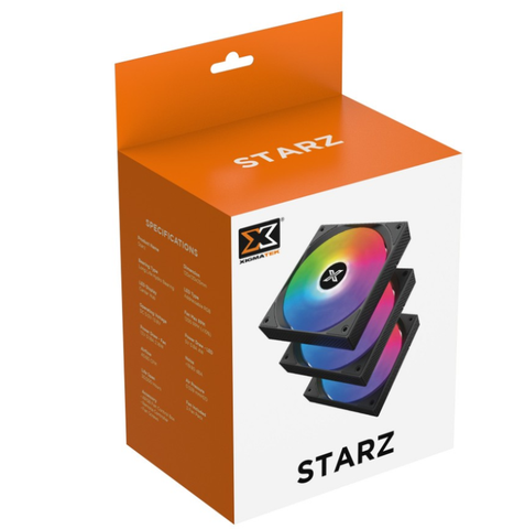 Bộ 3 Quạt tản nhiệt XIGMATEK STARZ ARGB (EN41853) Kèm Điều Khiển