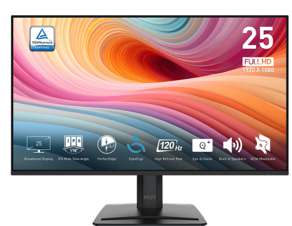 Màn Hình MSI PRO MP251 E2 (24.5 inch - FHD - IPS - 120Hz - 1ms - Speaker - EyesErgo)