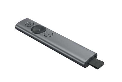 Bút trình chiếu LOGITECH SPOTLIGHT – XÁM ĐEN