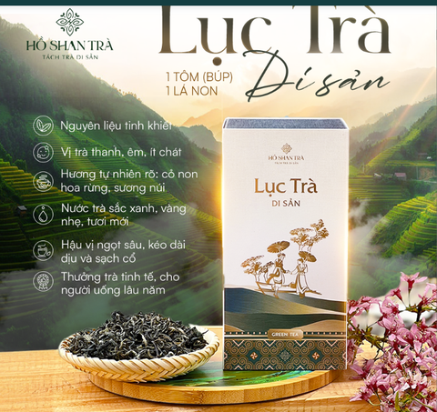 Lục trà Shan Tuyết cổ thụ Hồ Shan 100g