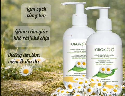 Dung dịch vệ sinh hữu cơ hoa cúc Organyc (250ml)