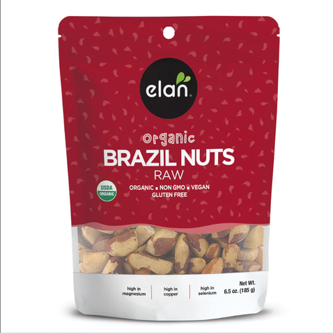 Hạt quả hạch Brazill Nuts hữu cơ Elan 185g