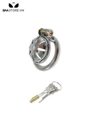 SMT878 - Khóa dương vật inox dạng nắp lồi thép có lỗ thông hơi