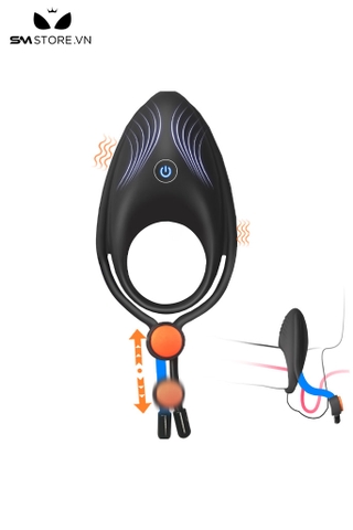 BDT1813 - Vòng rung đeo dương vật chống xuất tinh sớm có nấc chỉnh
