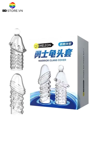 BDT1447 - Bao cao su đôn có gai xoắn ốc trong suốt dài 9cm