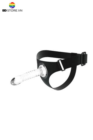 SMT1558 - Dương vật giả silicon liền quần trong suốt dài 17.9cm