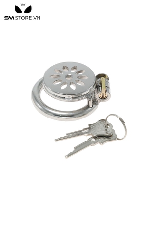 SMT867 - Khóa dương vật thép không gỉ hình bông hoa với 3 size