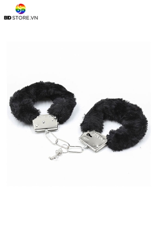 BDT061 - Còng tay tình yêu có bông mịn đi kèm khóa đường kính 9cm