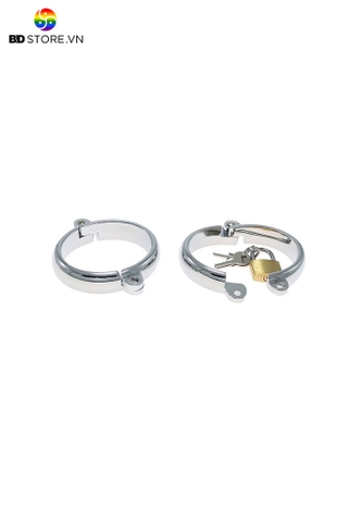 BDT270 - Còng tay chân hình oval chất liệu inox cao cấp có 4 size