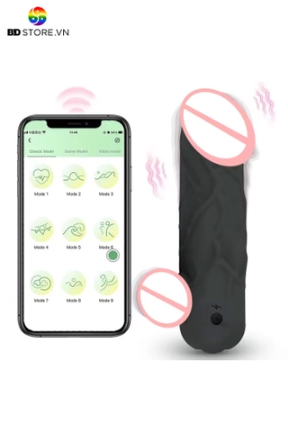 BDT4366 - Cu giả mini rung điều khiển qua APP có 10 tần số và sạc điện